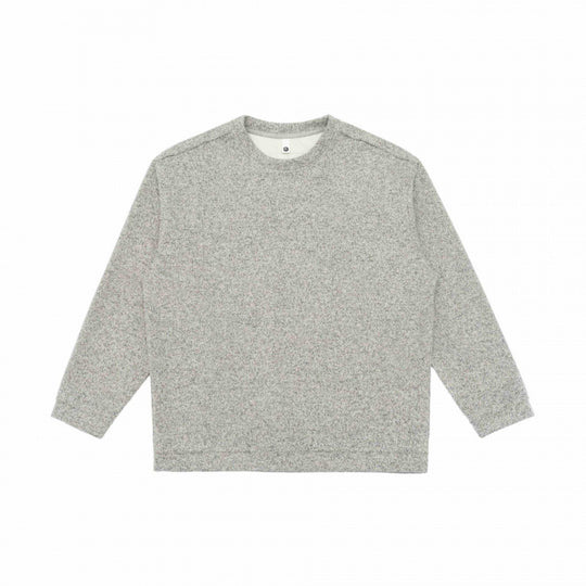 Unisex Oversize melierter Strickpullover im Boxy‑Cut mit Rundhals Shop Nory