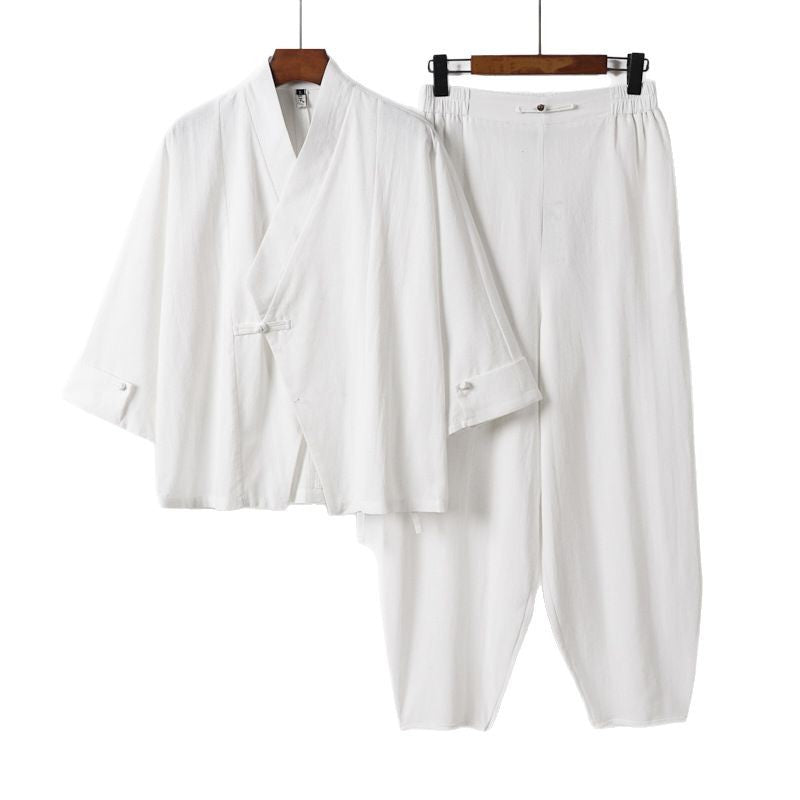 Herren Kimono-Jacken- und Haremshosen-Set Shop Nory