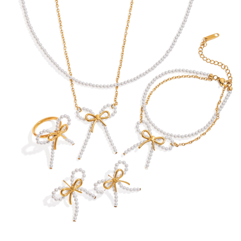 Damen Ohrhänger mit elegantem Perlen-Design und hypoallergener Edelstahlverarbeitung Shop Nory