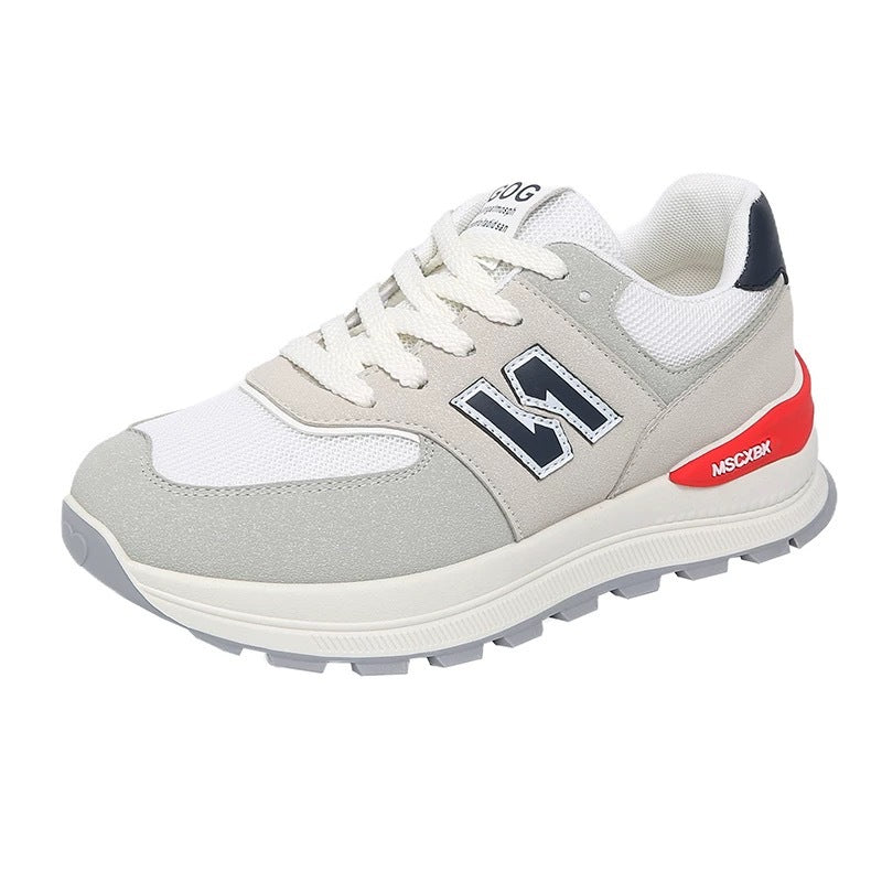 Damen Plateausneaker im Retro-Citystil mit skulpturierter Wedgesohle und atmungsaktiver Netzstruktur Shop Nory
