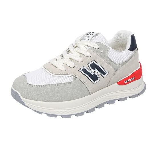 Damen Plateausneaker im Retro-Citystil mit skulpturierter Wedgesohle und atmungsaktiver Netzstruktur Shop Nory