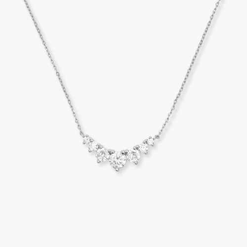 925 Sterling Silber Zirkon Kabelkette Geometrische Halskette | Shop Nory
