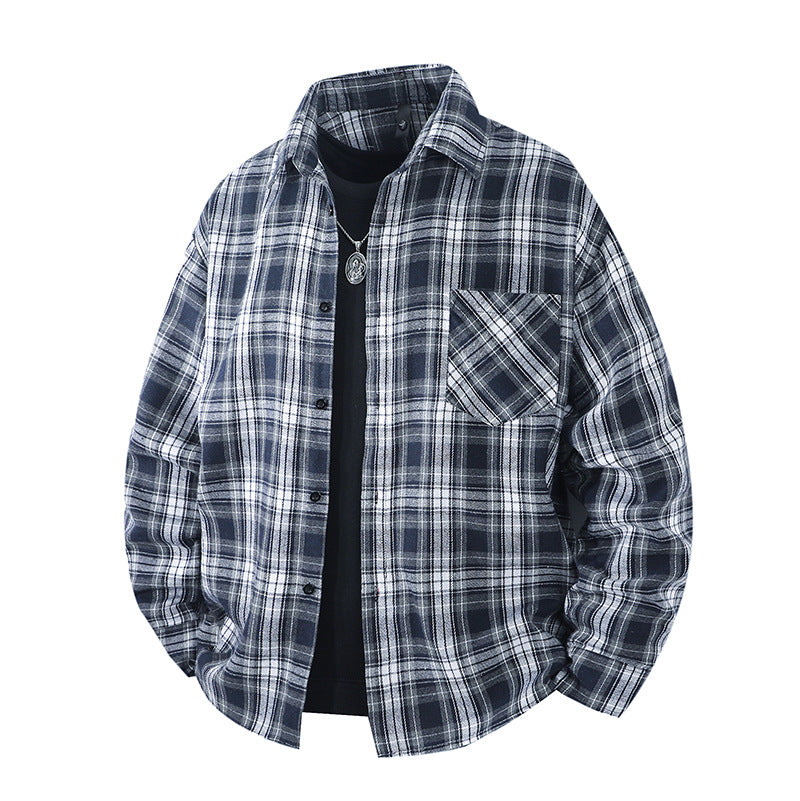 Herren Lässige Karierte Flanellhemden Shop Nory