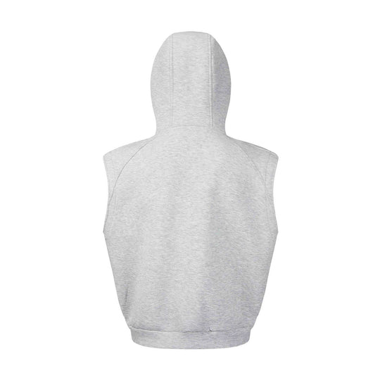 Unisex Ärmellose Kapuzenweste mit durchgehendem Reißverschluss und Kängurutaschen Shop Nory