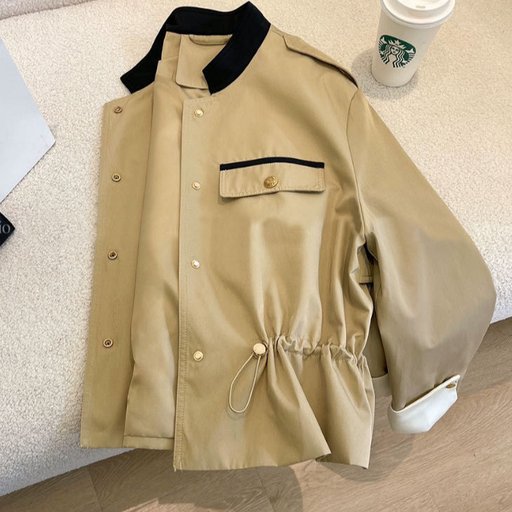 Damen Modische Jacke mit verschließbarer Front Shop Nory
