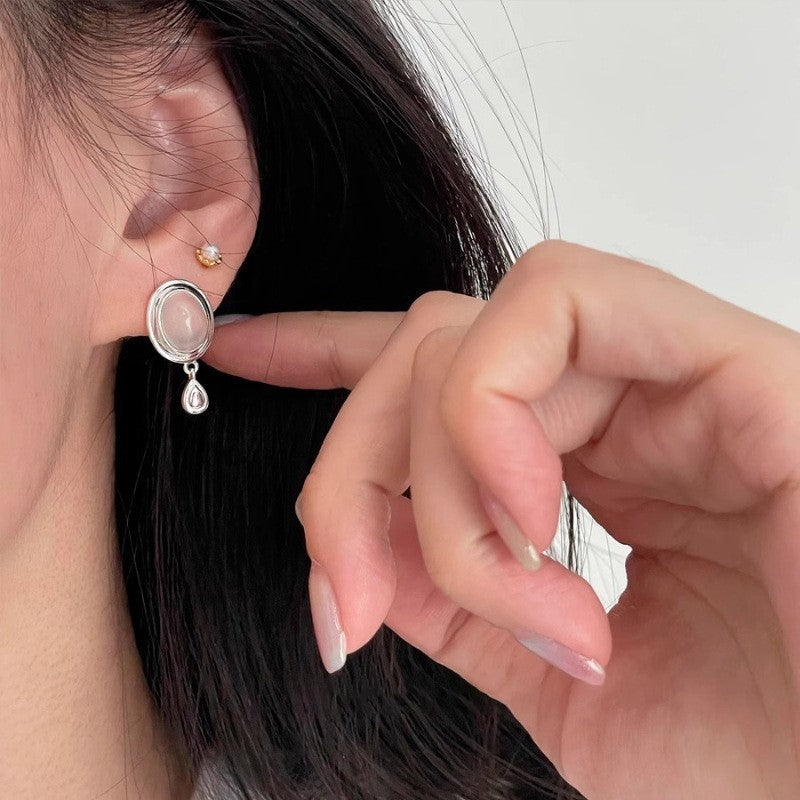 Damen Ohrringe mit elegantem Onyx und tropfenförmigem Design Shop Nory