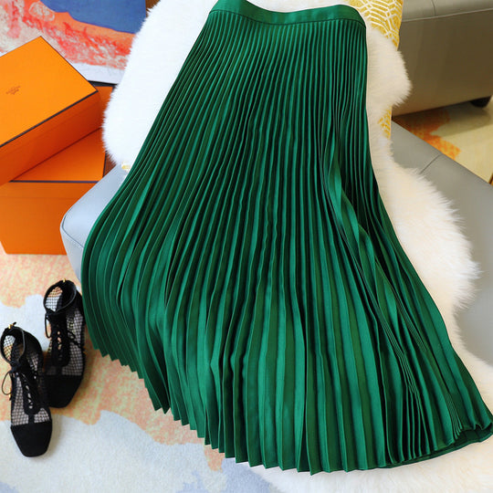 Damen Elegante und luftige Plissee-Rock Kombination Shop Nory