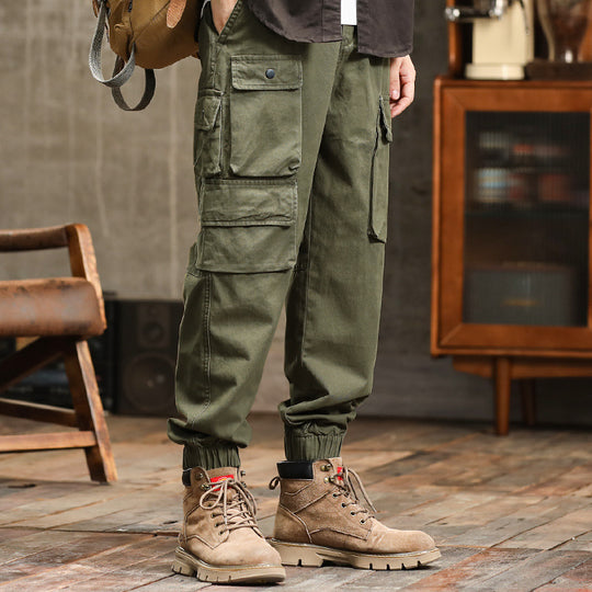 Herren Utility-Cargo-Jogger mit verstärkten Beintaschen und elastischem Knöchelbund Shop Nory