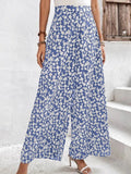 Damen Blumenmuster Palazzohose Shopnory