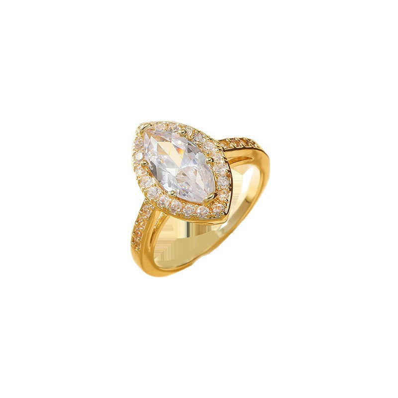Damen eleganter Verlobungsring mit glitzerndem Zirkonia Shop Nory