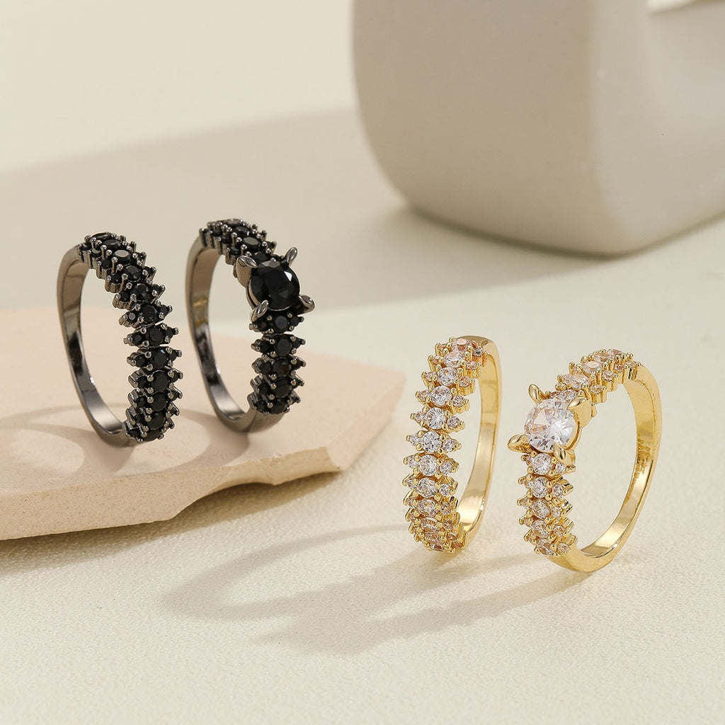 Damen eleganter Ring mit funkelnden Zirkonia Shop Nory