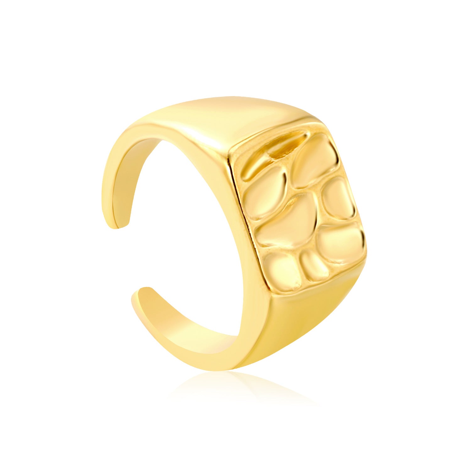 Damen Verstellbarer Ring mit elegantem Strukturdesign Shop Nory
