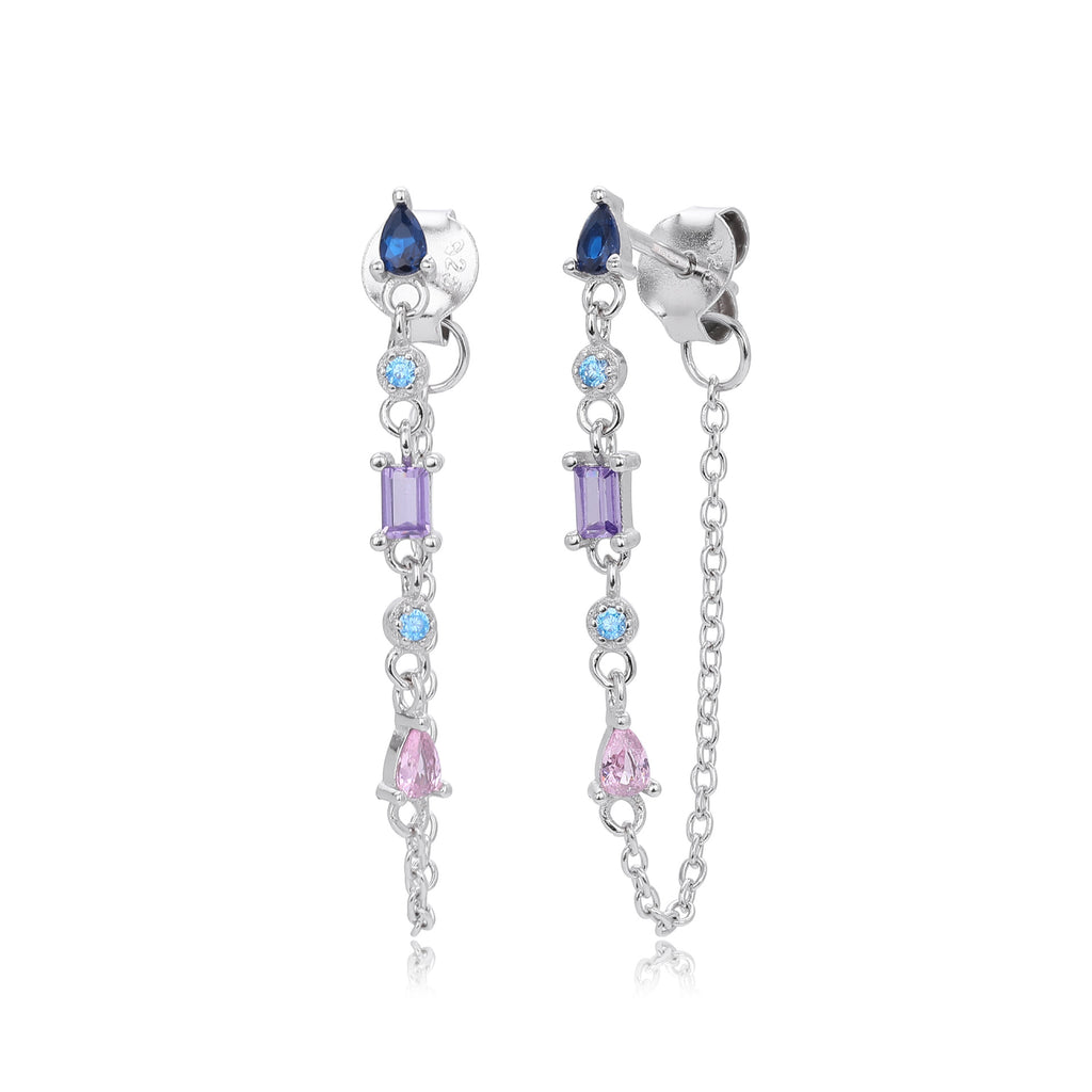 Damen Ohrringe mit funkelnden Zirkon-Akzenten und filigranem Design Shop Nory