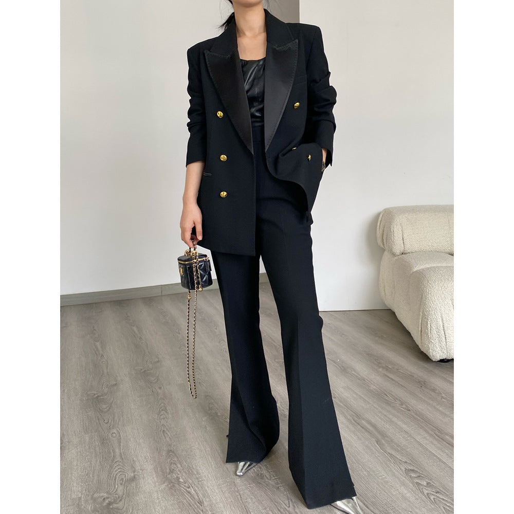 Damen Eleganter Doppeltreiher Blazer Shop Nory
