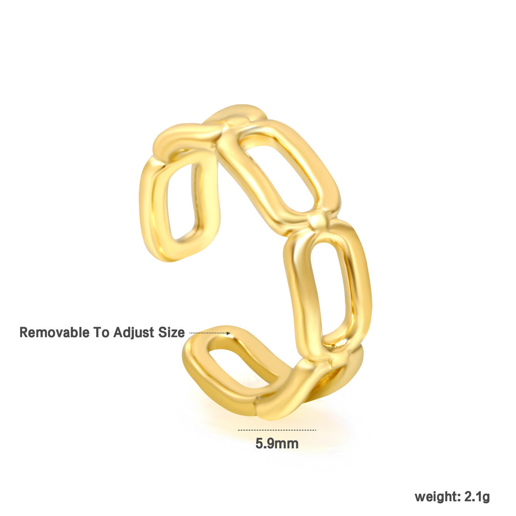 Damen verstellbarer Armreif mit kunstvollem Blattdesign Shop Nory