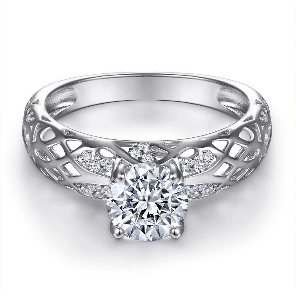 Damen Verlobungsring mit geschmackvollem Solitärdesign Shop Nory