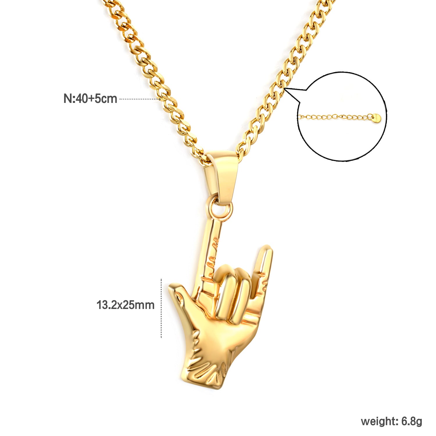 Damen Halskette mit quadratischen Anhängern und funkelnden Zirkonia Shop Nory