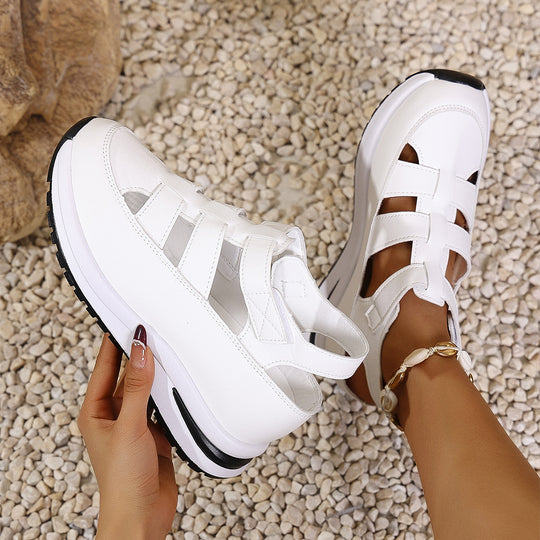 Damen Plateau‑Sneaker‑Sandale mit Klettverschluss und geschlossener Zehenpartie Shop Nory