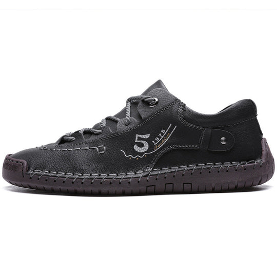 Damen bequeme Freizeitschuhe aus hochwertigem Leder mit rutschfester Sohle
