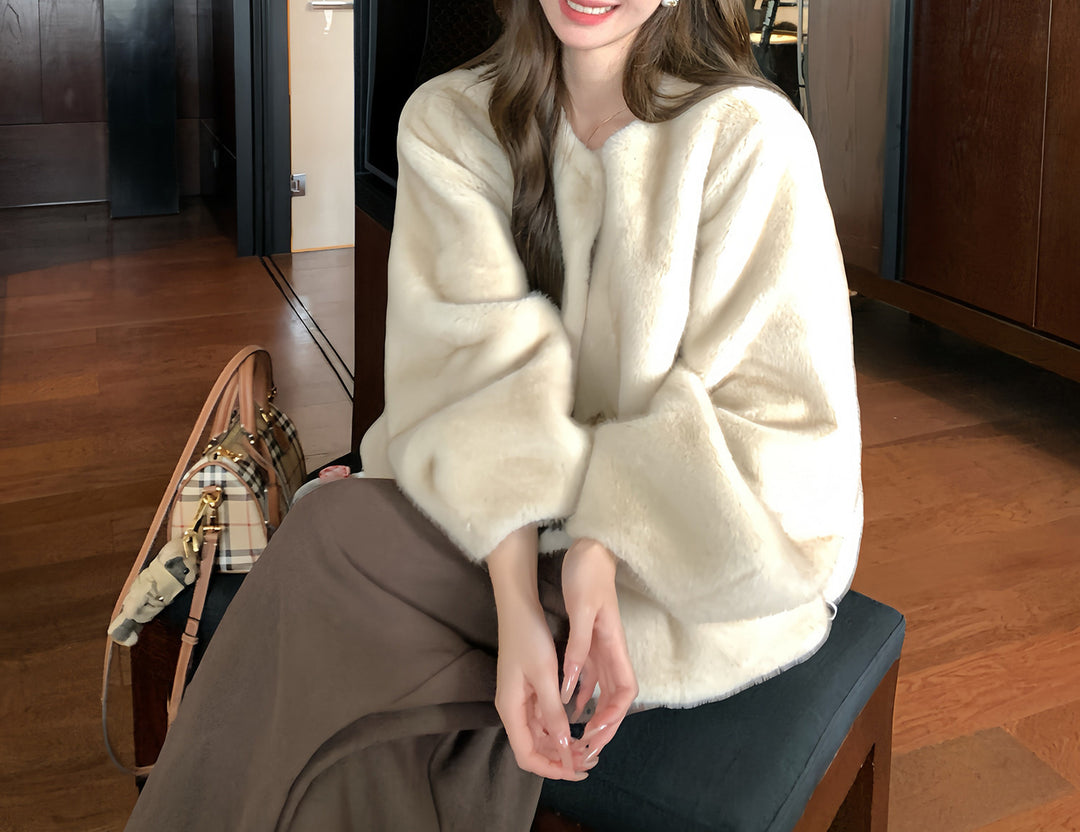 Damen Modischer Oversized-Pullover Shop Nory