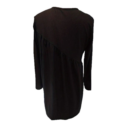 Damen Lässiges Jersey-Minikleid mit diagonaler Raffung und kastiger Silhouette Shop Nory