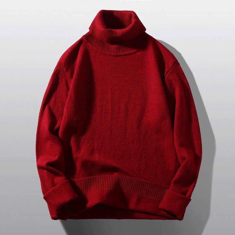 Herren bequemer Rollkragenpullover