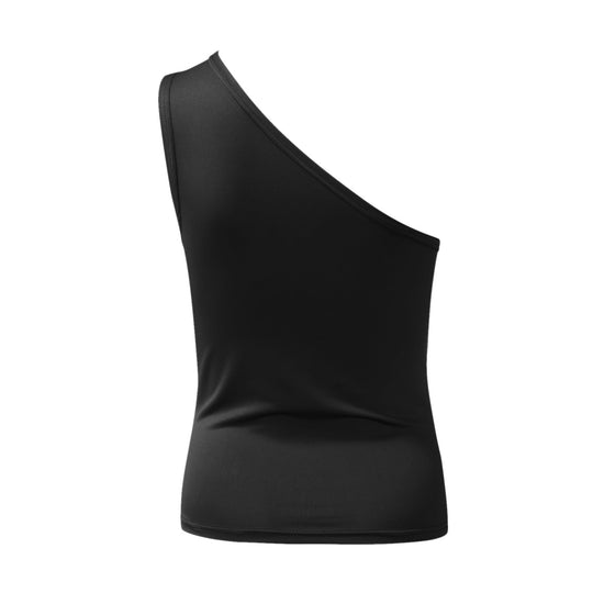Damen asymmetrisches Bodysuit mit modischem Cut-Out