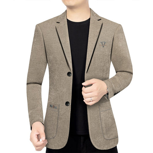 Herren Casual-Sakko in Denimoptik mit Slim-Fit und aufgesetzten Taschen Shop Nory