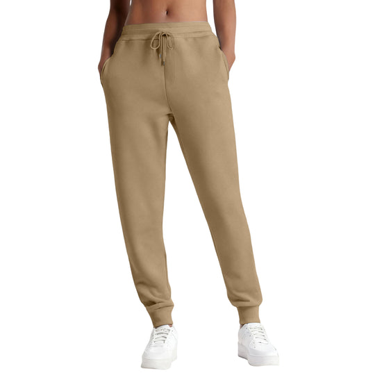 Damen nan schmale High‑Waist Sweat-Jogginghose mit hohem Komfortbund, verstellbarem Kordelzug und elastischen Knöchelbündchen Shop Nory