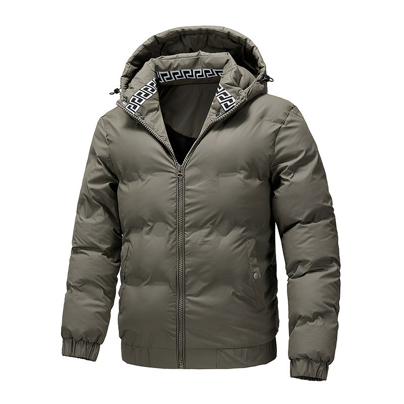 Herren Wattierte Wintersteppjacke mit Kapuze und winddichter Thermoisolierung Shop Nory