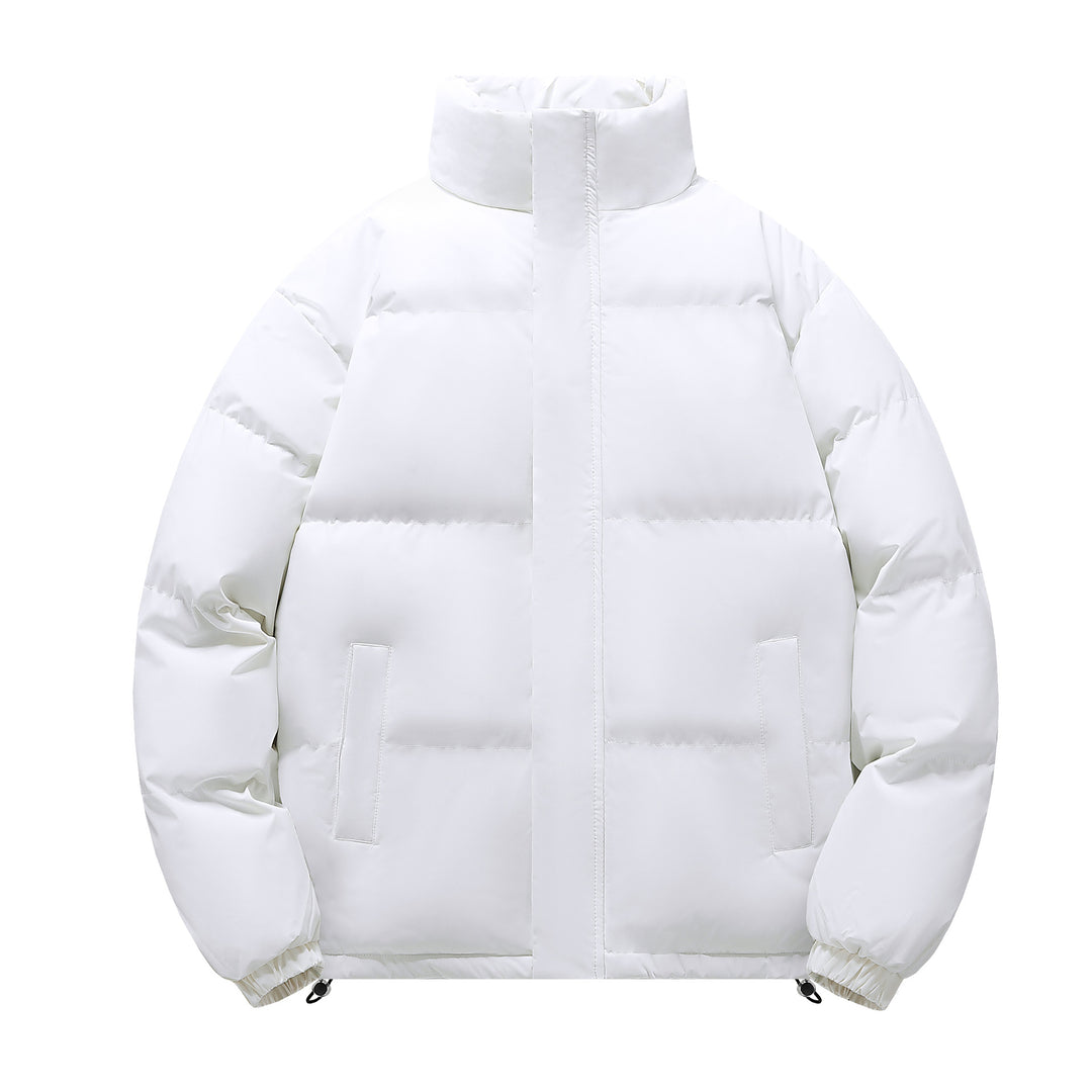 Herren Kurz geschnittene stark wattierte Steppjacke mit hohem Stehkragen und Kordelzugsaum Shop Nory