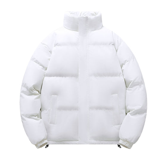 Herren Kurz geschnittene stark wattierte Steppjacke mit hohem Stehkragen und Kordelzugsaum Shop Nory