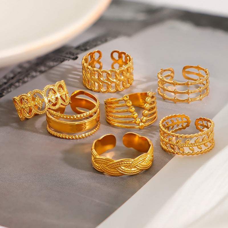 Damen Ring im eleganten Krokodil-Design Shop Nory