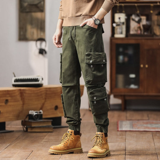Herren Cargohose mit multifunktionalen Pattentaschen und elastischem Saum Shop Nory