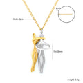 Damen Halskette mit stilvollem Figur-Anhänger aus hochwertigem Edelstahl Shop Nory