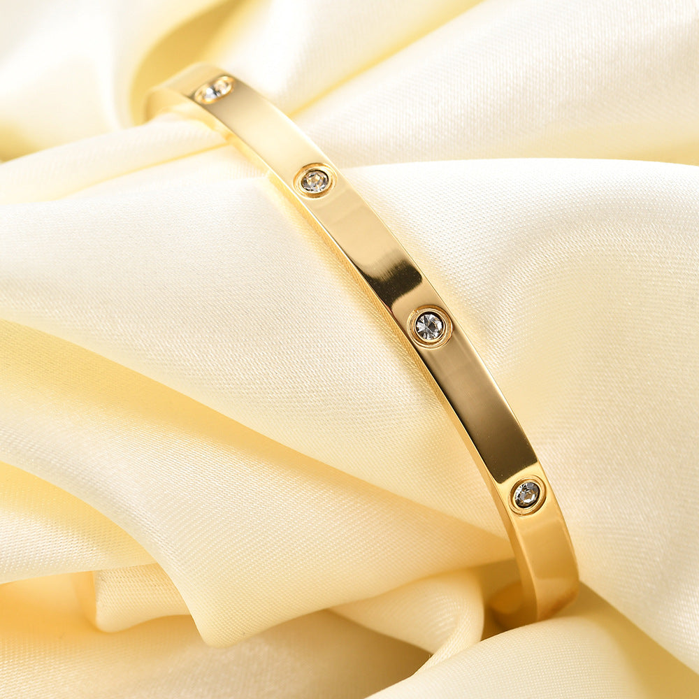 Damen Armreif mit funkelnden Zirkonia-Elementen Shop Nory