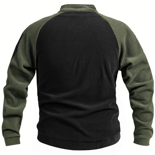 Herren Technischer Fleece-Pullover mit winddichter Frontpaneel und Armtasche Shop Nory