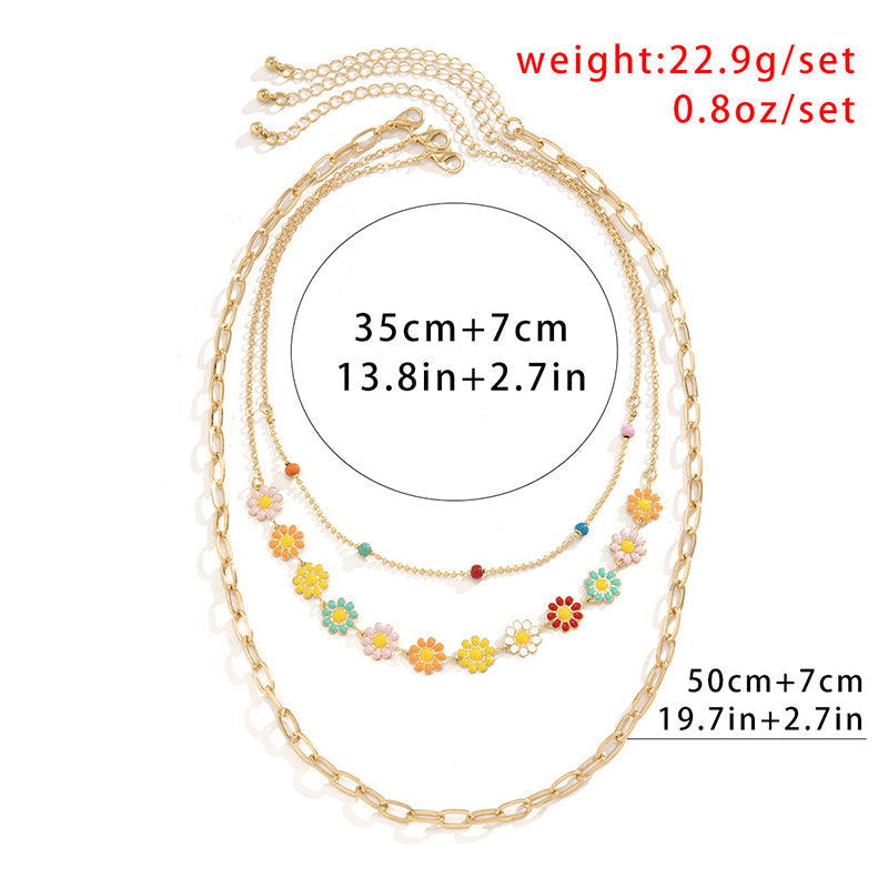 Bunte Gänseblümchen Halskette | Shop Nory