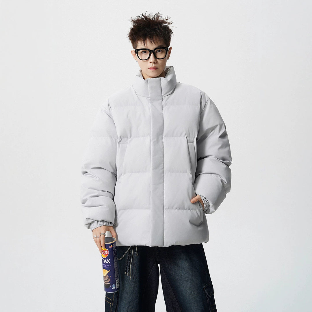 Herren Kurz geschnittene Oversize Steppjacke mit hohem Kragen Shop Nory