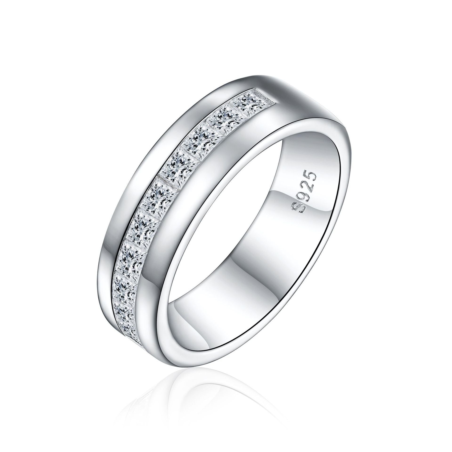 Damen Moderner Trauring mit funkelnden Zirkonia Shop Nory