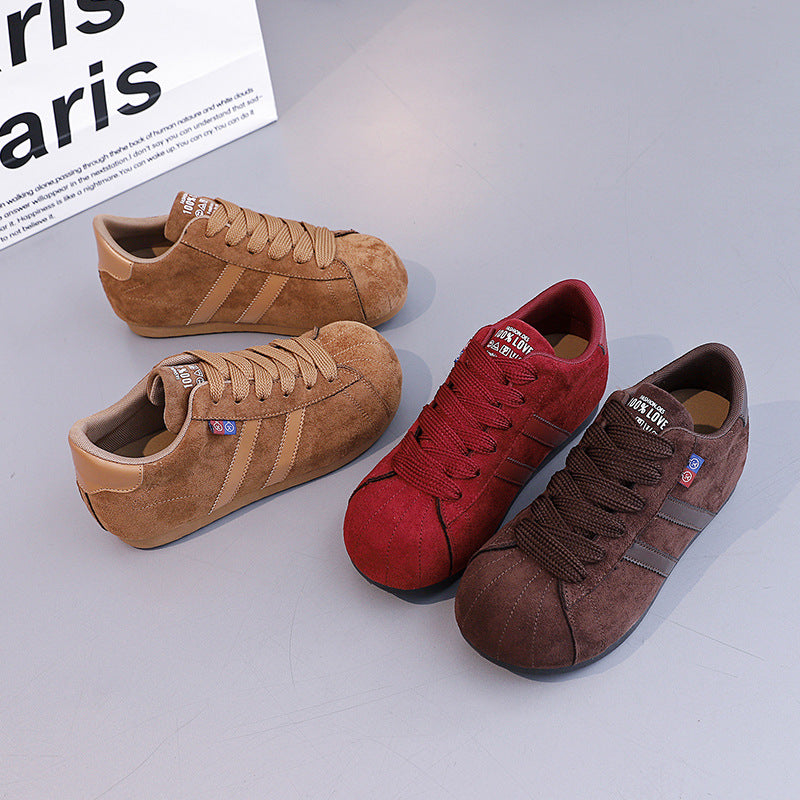 Damen Sneaker aus Rauleder mit komfortablem Fußbett