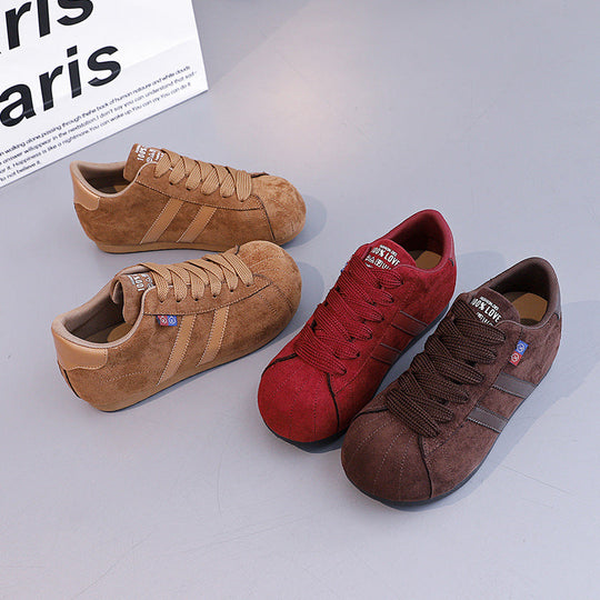 Damen Sneaker aus Rauleder mit komfortablem Fußbett