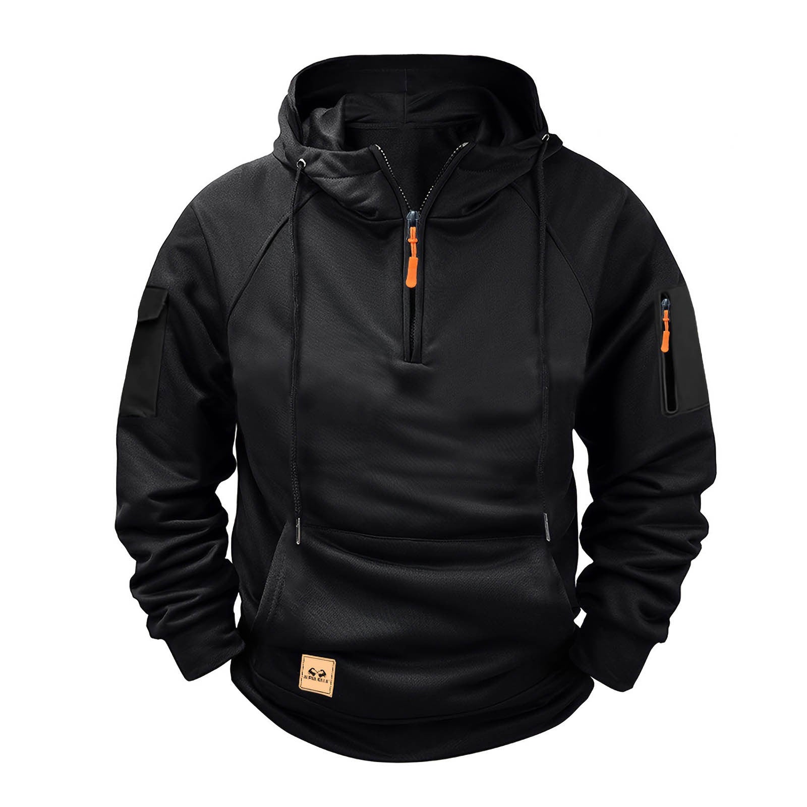 Herren sportlicher Kapuzenpullover mit praktischem Reißverschluss