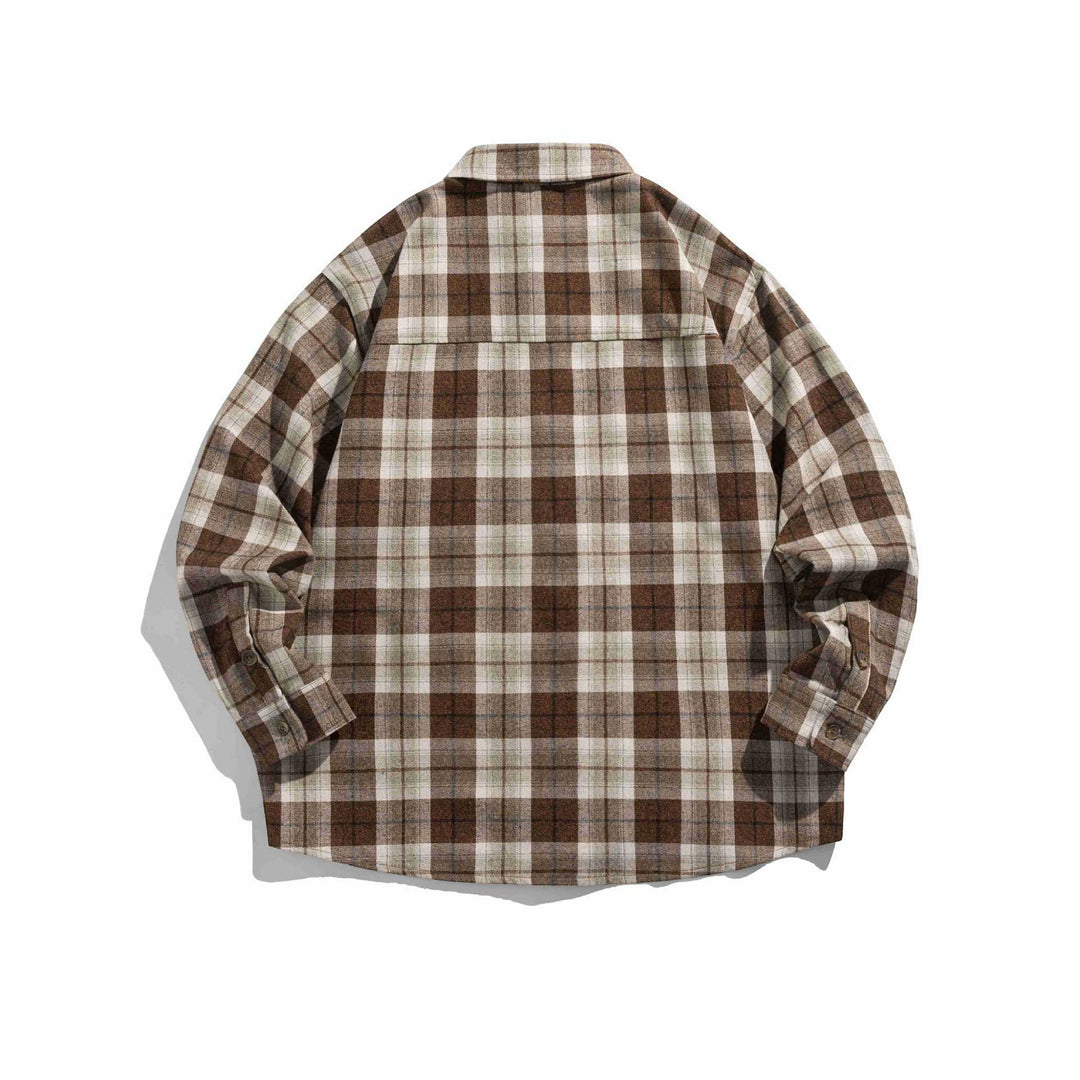 Herren Karo‑Flanell Overshirt im Boxy‑Cut mit Pattentasche Shop Nory