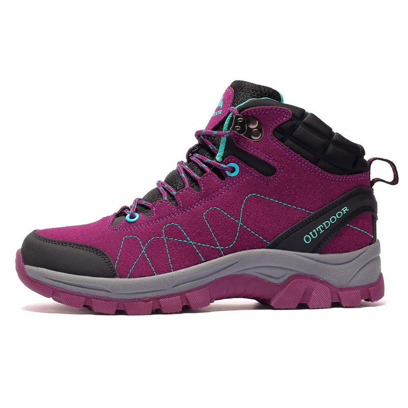 Damen robuste Wanderschuhe mit wasserdichtem Obermaterial und rutschfester Sohle