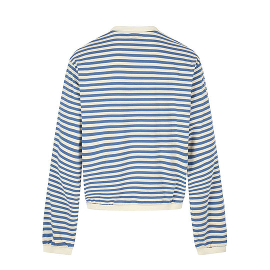 Damen Gestreiftes Sweatshirt mit maritimen Knotenapplikationen Shop Nory