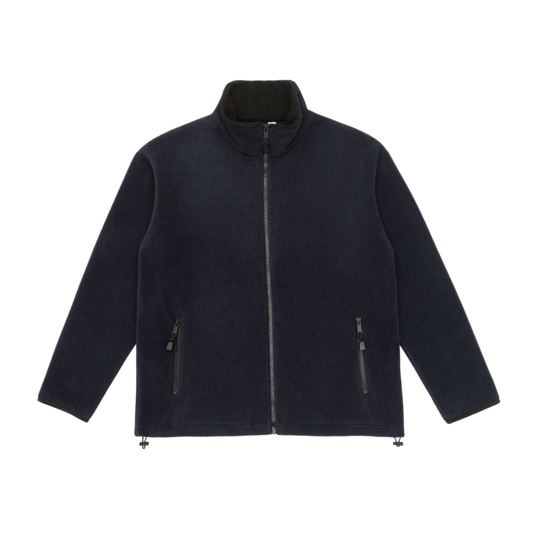 Unisex Fleece-Jacke mit Stehkragen, durchgehendem Reißverschluss und Kordelzugsaum Shop Nory