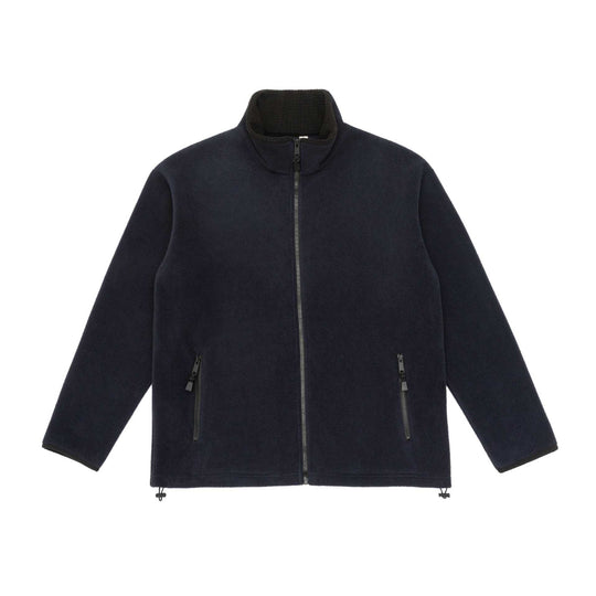 Unisex Fleece-Jacke mit Stehkragen, durchgehendem Reißverschluss und Kordelzugsaum Shop Nory