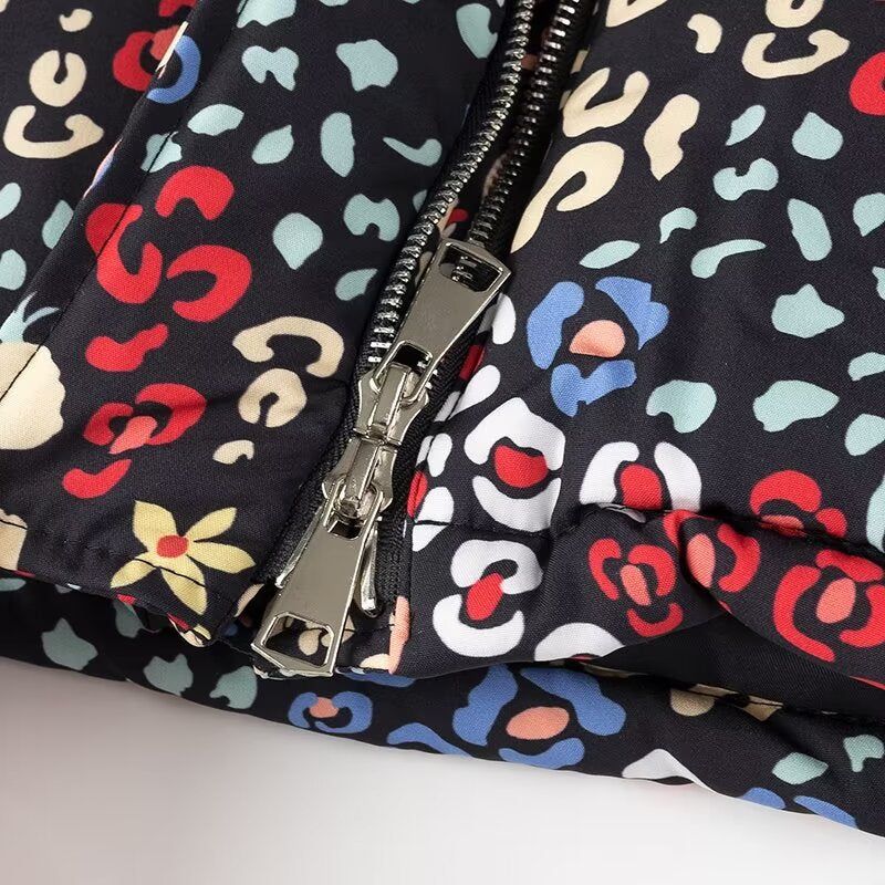 Damen Leichte wattierte Kurzjacke mit Stehkragen, verdeckter Knopfleiste und 3/4-Ärmeln Shop Nory