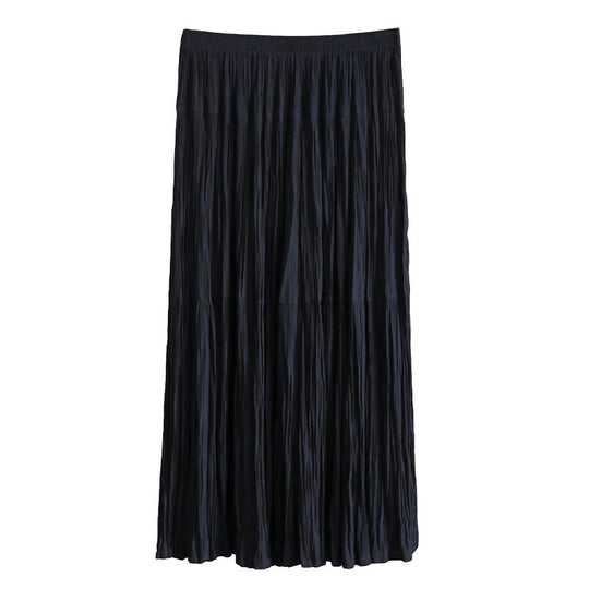Damen Eleganter Faltenrock mit hohem Bund und fließendem Stoff Shop Nory